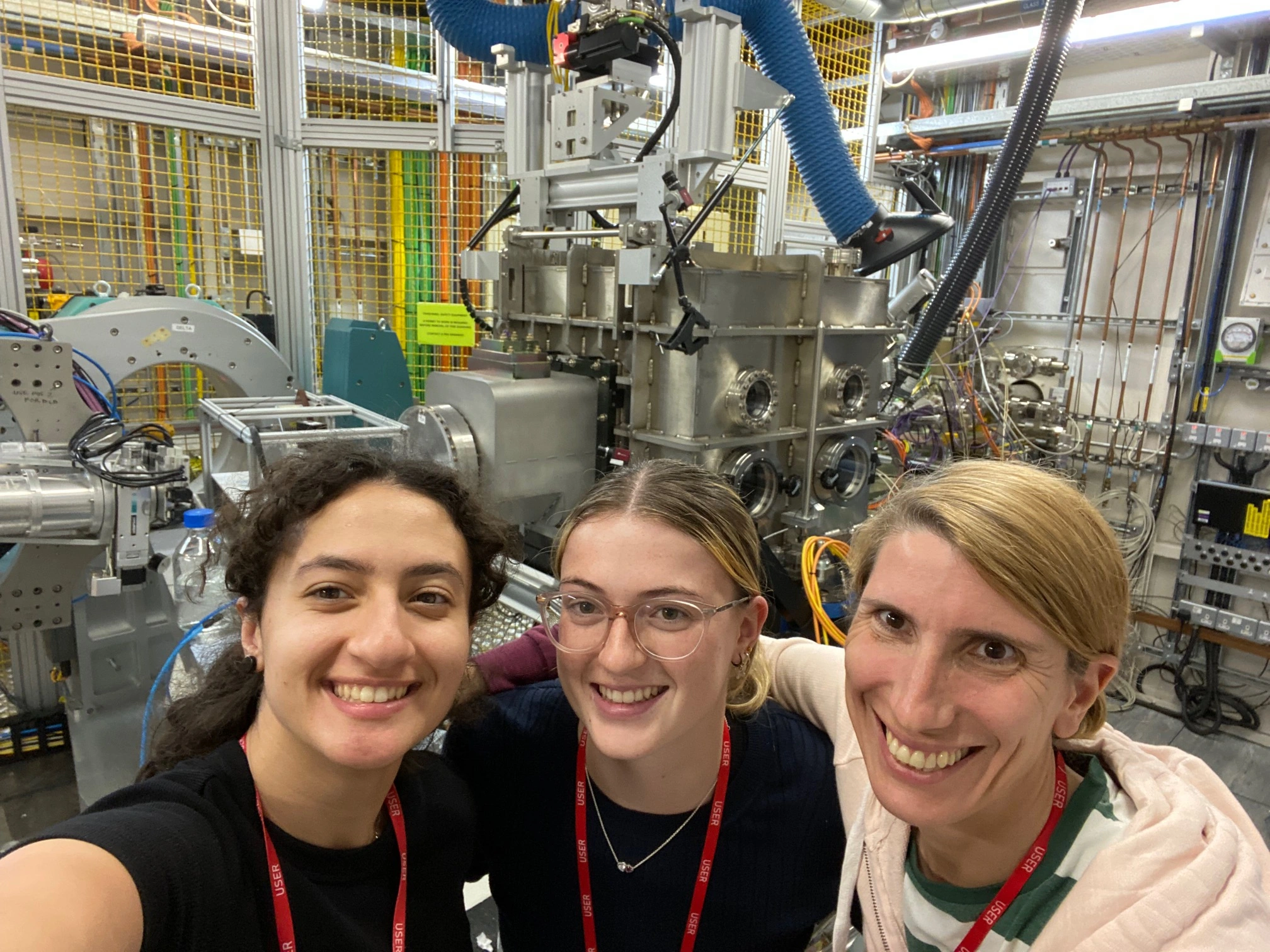Nour, Jaime and Erica at Diamond Light Source in Didcot, UK